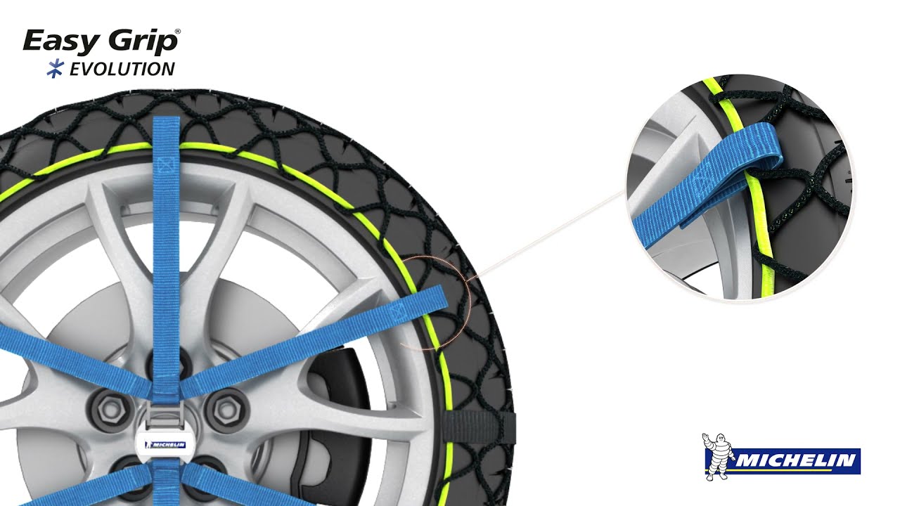 2 Chaînes neige composite Michelin Easy Grip Evolution 16 - Feu Vert