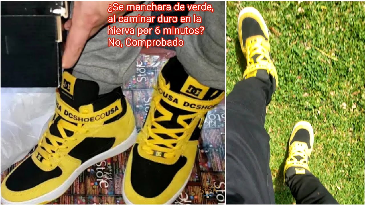 PRUEBA Zapato DC Pensford Hi ORIGINAL, Camino sobre hierva ¿Mancha? DC SHOE CO USA Sneaker Caña alta