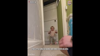 Dad teaches baby girl a positive life lesson