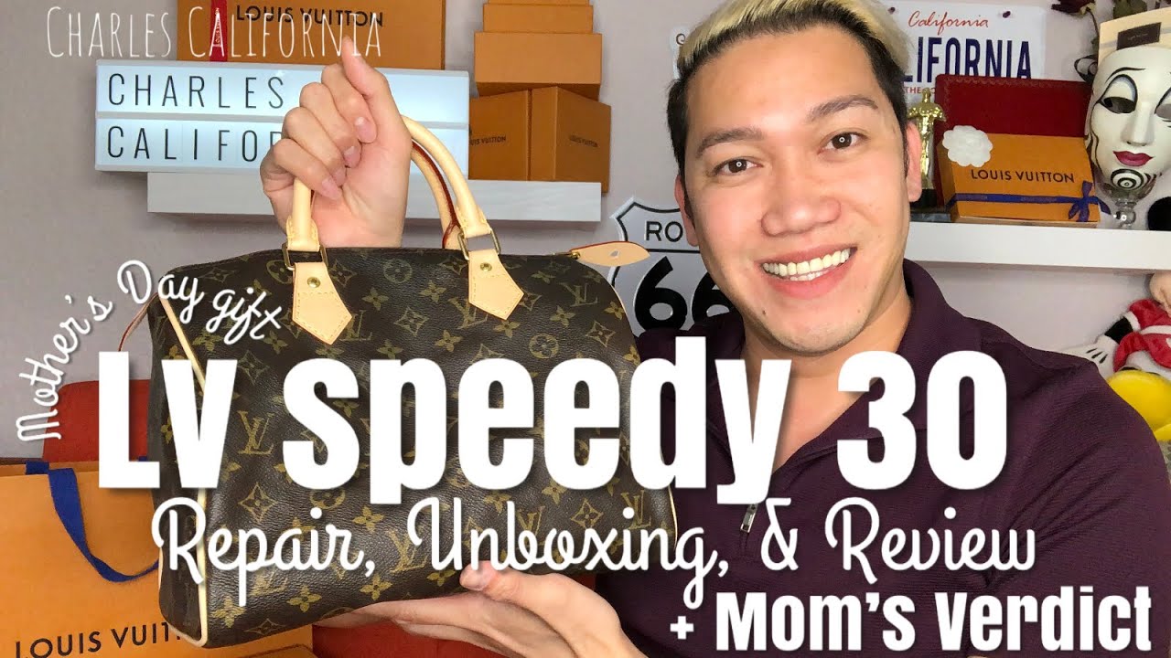 Louis Vuitton Speedy 30 Repair | Belated Mother&#39;s day | Charles California - YouTube