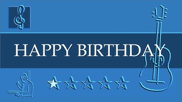 Acoustic Guitar Notes Tutorial - Happy birthday - Masha and the Bear Song (Sheet music)