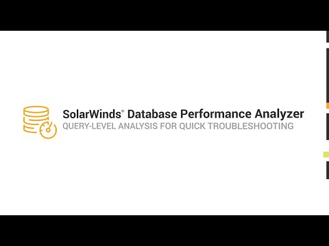 SolarWinds | Database Performance Analyzer
