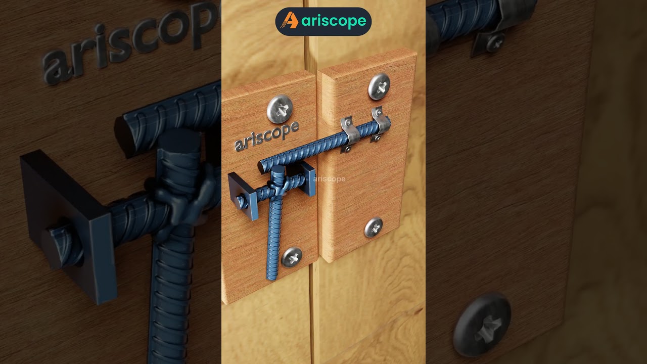 Smart Auto-Latching Door Lock with Swinging Rod Mechanism!
