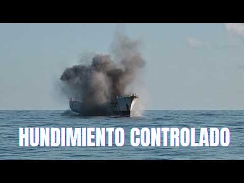 Marina realiza el hundimiento controlado del ex buque “Onjuku”