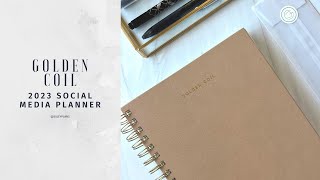 Golden Coil - Social Media Planner 2023
My obsession with Golden Coil planners continues and I finally picked up the Tan cover in a layout that I’ll be using for social media planning for 2023. This is a quick and informal video!
Thank you for watching!
For more information on this planner check out www.goldencoil.com and follow me on Instagram at sujey.plans for more planner content! Golden Coil - Social Media Planner 2023