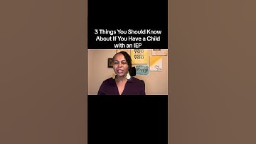 If you have a child with an IEP