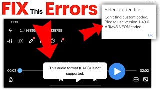 FIX MX player eac3 audio not supported | this audio format is not supported MX player 2022