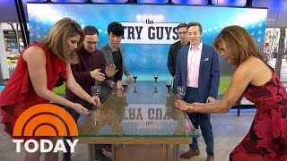 Buzzfeeds The Try Guys Play Flip Cup With Hoda And Jenna  Today