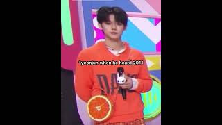 Yeonjun Reaction Knowing Unis Maknae Age