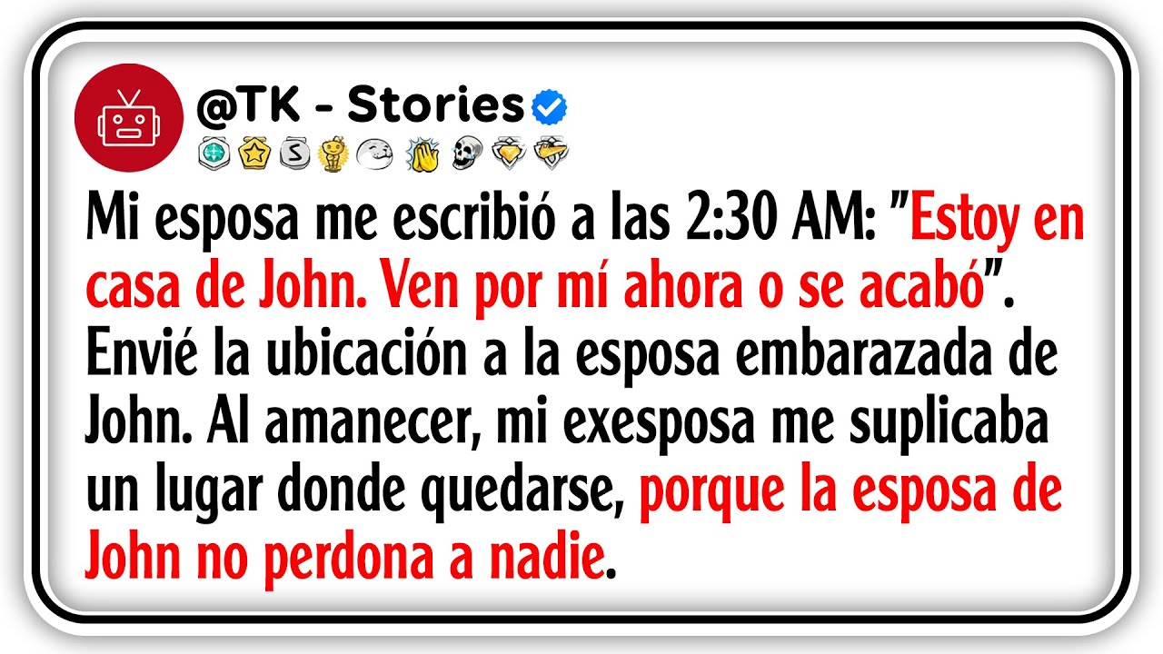 Mi esposa me escribió a las 2:30 AM: 
