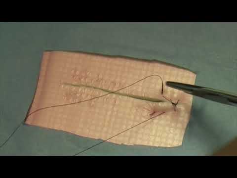 Simple Continuous Suture Pattern - YouTube