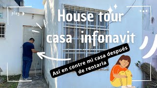 HOUSE TOUR //CASA INFONAVIT✨RENTE MI CASA un desastre // #limpiezahogar //Cambios en el hogar