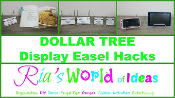 Dollar Tree Display Easel Hacks