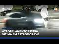 RJ: homem é atropelado ao atravessar rua e motorista foge sem prestar socorro | #SBTNotícias
