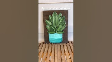 Full Plant String Art Tutorial Out Now #stringart #artsandcrafts #howtomake