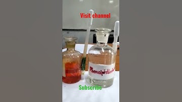 Phenolphthalein and methyl orange indicator #shorts