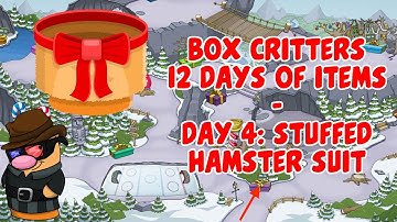 Box Critters Day 4 of 12 Items: Stuffed Hamster Suit
