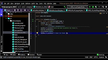 kilometer to miles conversion using java coding||java program#javaprogramming#java