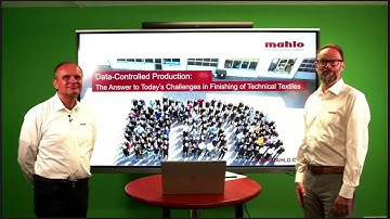 VDMA WebTalk: Data-Controlled Production of Technical Textiles – Mahlos Finishing Solutions