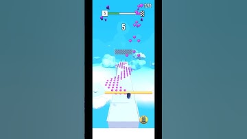 Roof Rails | All Levels Gameplay | Level 5 ( Android / Ios ) #Shorts