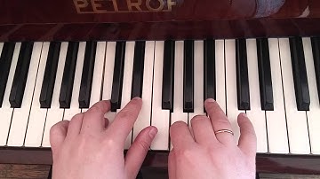 Modulation from Bb Major to Eb Major: I-V65-I=V-V7-vi-IV65+-I64-V-V7-I-IV64-IV64--I