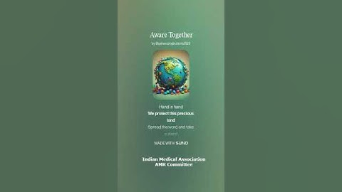 AMR Anthem - Antimicrobial Resistance Anthem - Aware Together