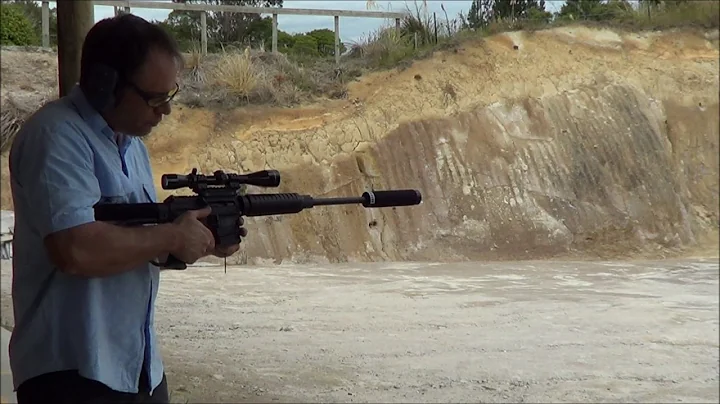 AR15 Gas block adjustment method, with suppressor fitted