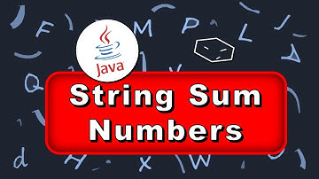 string sum numbers in java
