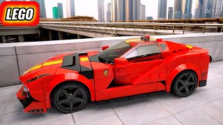 -Instructions for assembling the Ferrari supercar model 76914 with 261 pieces.