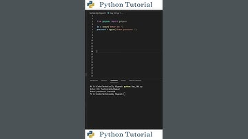 Hiding User Inputs In Python | Python Tutorial