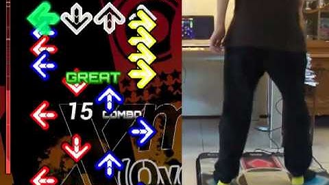 DDR/StepMania - DJ Inhabit - Xmix5 (Overcrush) - Expert on foam mat