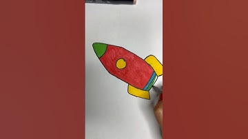 How to Draw a Rocket - Easy Drawing Tutorial for Kids