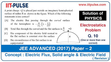 Solution of JEE Advanced 2017 Physics (Electrostatics) P2 Q10