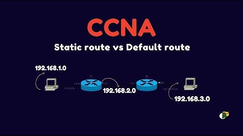 Free CCNA Course 2025-2026 Static route vs Default route