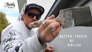 PAINTING GUTTERS & FASCIA BY BRUSH (DIY)