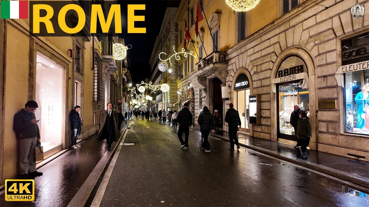 V Collection Condotti Rome Via Condotti, Rome — All the Big Brands Are Here | January 2026 | 4K ...