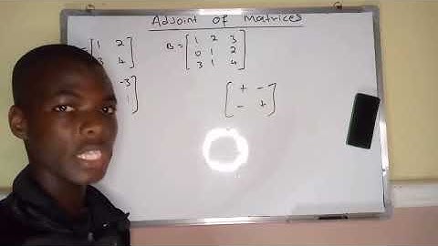 Simple _way_ on _how_ to _find _the_ adjoint _of _2×2 _matrix ( video turtorial )