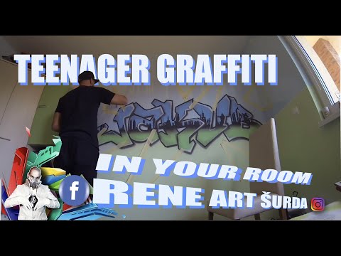 Video: Ako Maľovať Graffiti Na Stenu