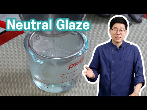 How to make a shiny glossy glaze  Neutral mirror glaze  Pastry 101