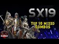 Sx19 no skins and with skins top 10 mixed combos  rise of castles ice and fire