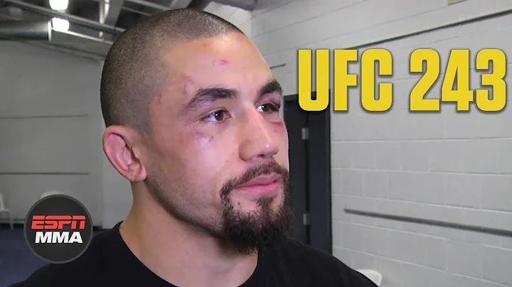 Robert Whittaker reacts to loss vs. Israel Adesanya | UFC 243 | ESPN MMA