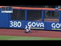 MIA@NYM: Carson Benge robs Kyle Stowers with a crashing catch (2026)