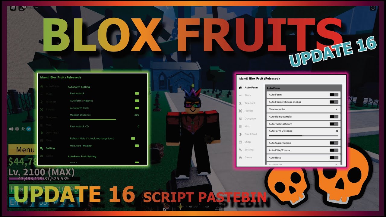 👻NEW] Roblox Blox Fruits Script Hack Mtriet Hub, Auto Bone Farm, Devil  Fruit Hack