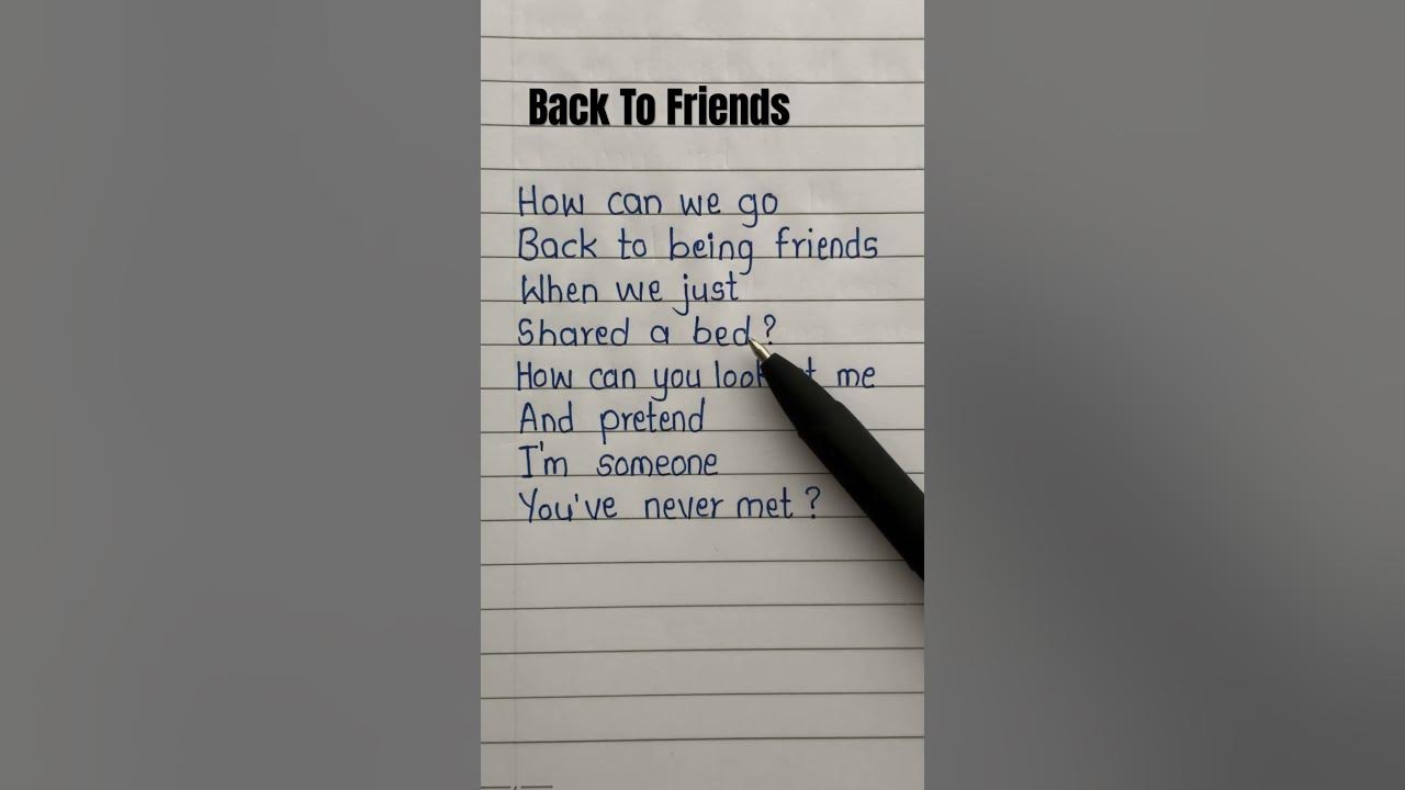 Back To Friends - Sombr lyrics #sombr #backtofriends #spotify  #lyrics #song #trending #sadsong