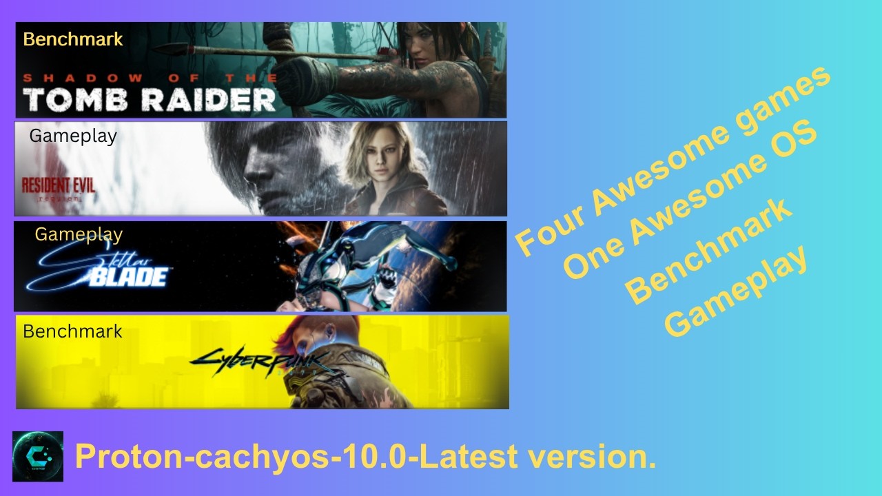 Four games tested under CachyOS and latest Proton Layer - YouTube