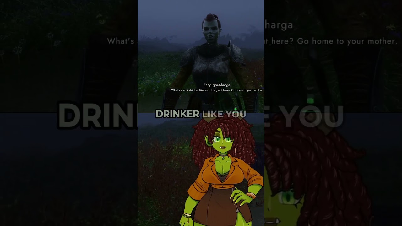 S..sorry..dang... #vtuber #YzaraClips #orc #skyrim