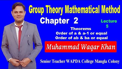 Groups Theory- inverse element & inverse