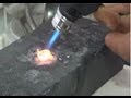 How to melt gold using butane lighter  liz kreate