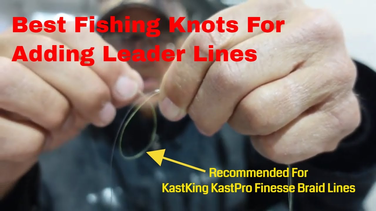 FISHING KNOTS - How To Tie Fluorocarbon Leader to Braid Fishing Line 