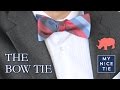 How to Tie a BOW TIE (slow=beginner) | How to Tie a Tie with a Freestyle Bow (easy)